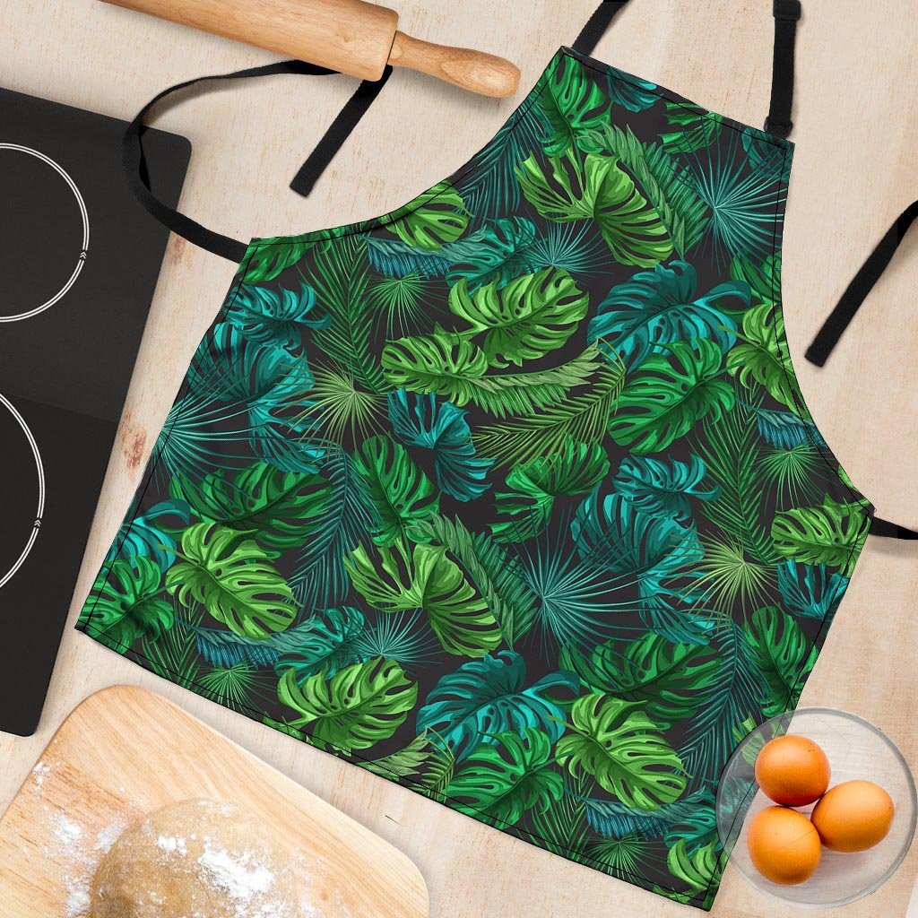 Palm Leaf Tropical Print Women's Apron-grizzshop