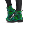 Palm Leaf Tropical Print Women's Boots-grizzshop