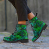 Palm Leaf Tropical Print Women's Boots-grizzshop