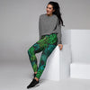 Palm Leaf Tropical Print Women's Joggers-grizzshop