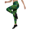 Palm Leaf Tropical Print Women's Leggings-grizzshop