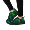 Palm Leaf Tropical Print Women's Sneakers-grizzshop