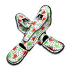 Palm Leaf Watermelon White Print Pattern Muay Thai Shin Guards-grizzshop