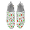 Palm Leaf Watermelon White Print Pattern White Athletic Shoes-grizzshop