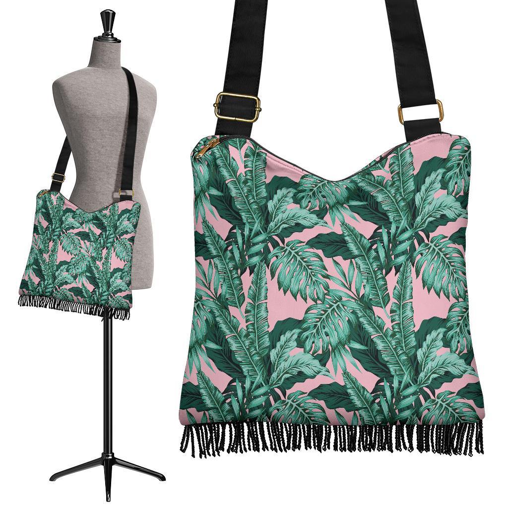 Palm Leaves Floral Tropical Hawaiian Pattern Print Crossbody Bags-grizzshop