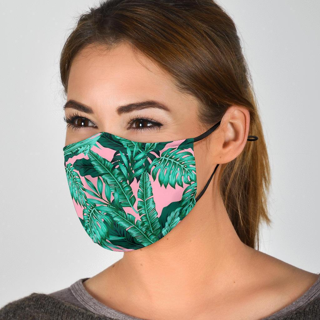 Palm Leaves Floral Tropical Hawaiian Pattern Print Face Mask-grizzshop