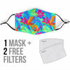 Palm Leaves Floral Tropical Hawaiian Pattern Print Face Mask-grizzshop