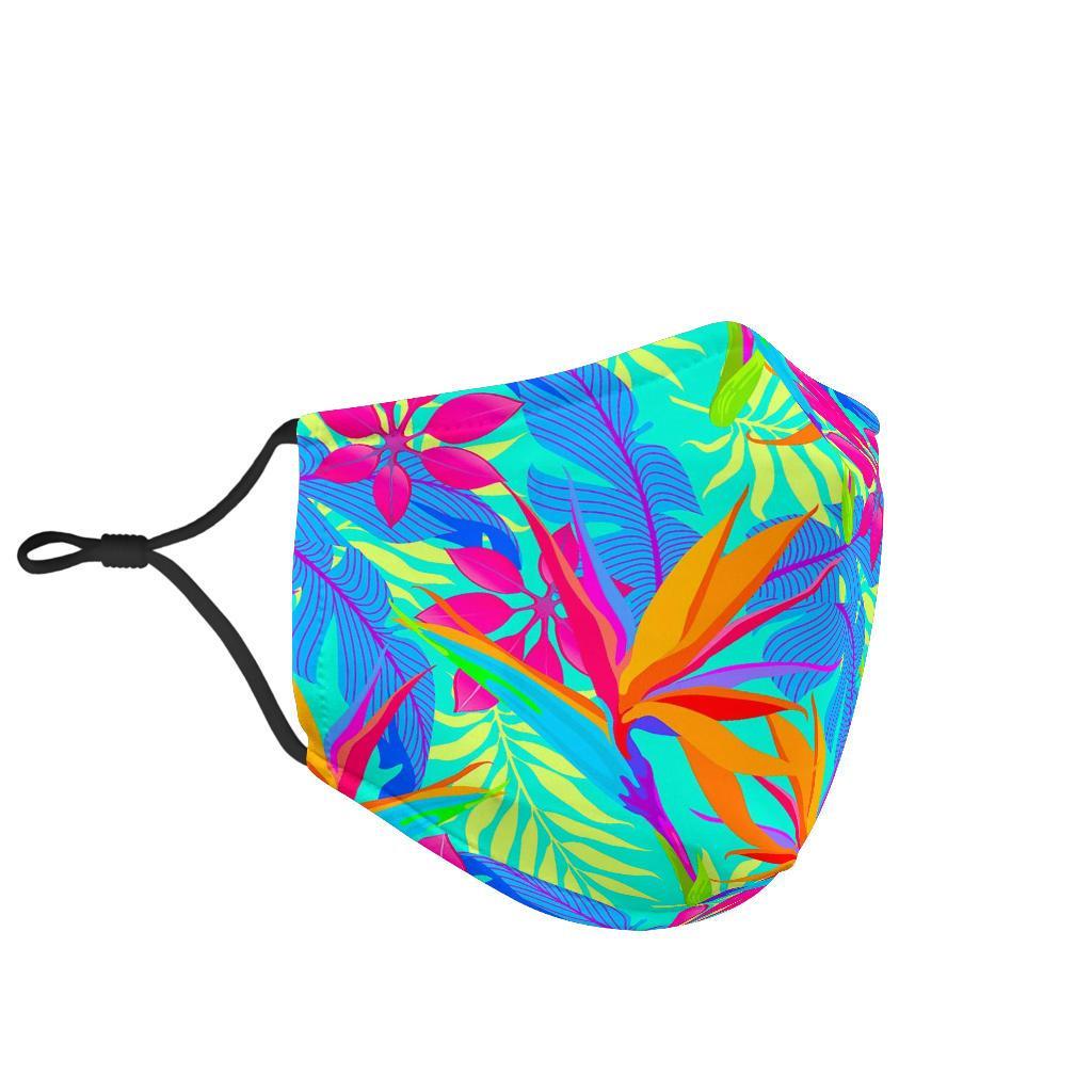 Palm Leaves Floral Tropical Hawaiian Pattern Print Face Mask-grizzshop