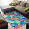 Palm Leaves Floral Tropical Hawaiian Pattern Print Floor Mat-grizzshop