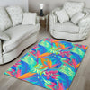 Palm Leaves Floral Tropical Hawaiian Pattern Print Floor Mat-grizzshop