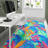 Palm Leaves Floral Tropical Hawaiian Pattern Print Floor Mat-grizzshop