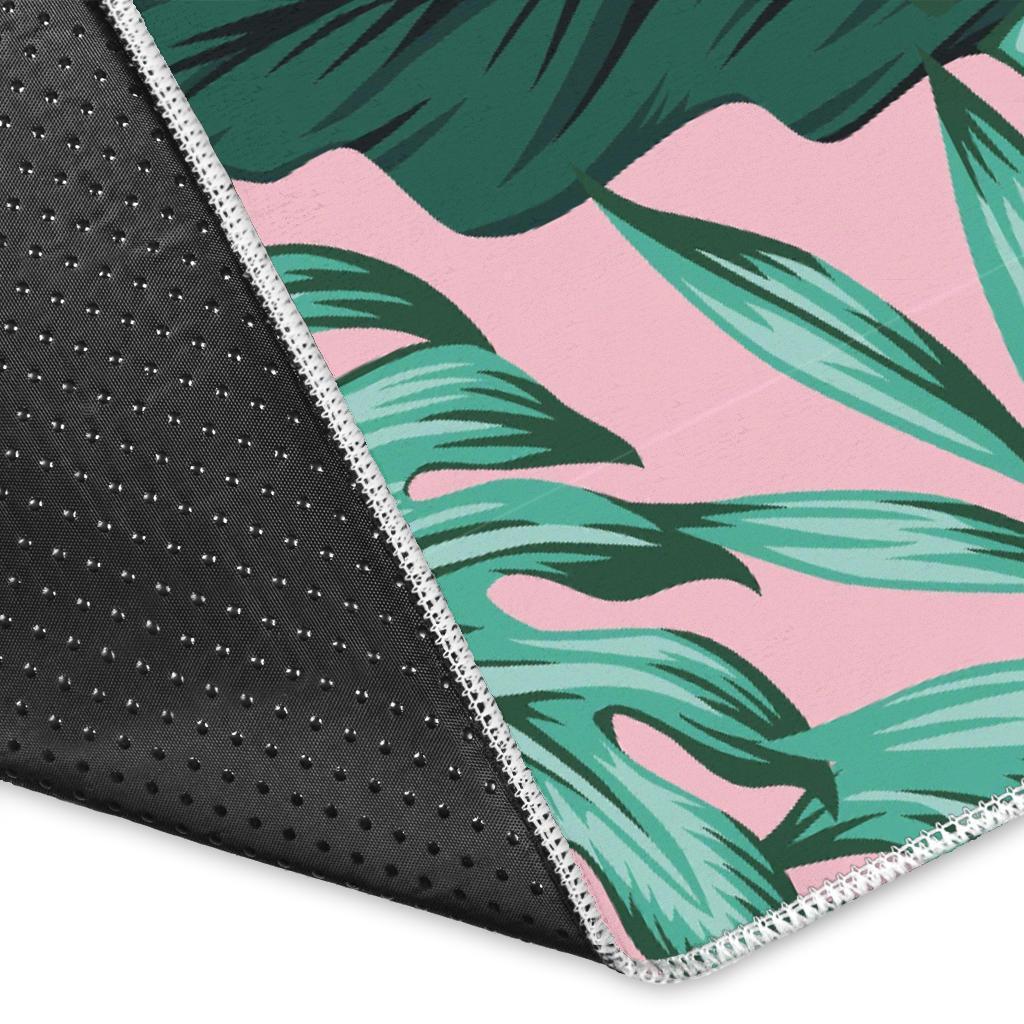 Palm Leaves Floral Tropical Hawaiian Pattern Print Floor Mat-grizzshop