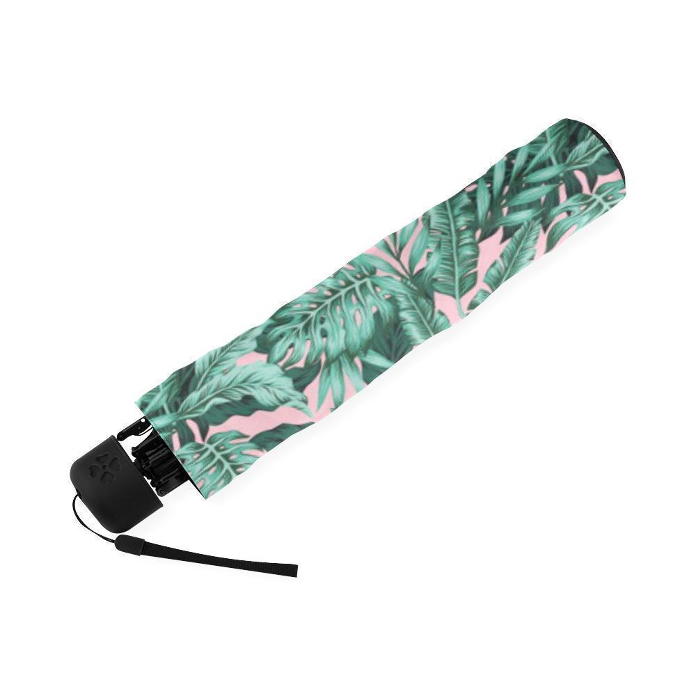 Palm Leaves Floral Tropical Hawaiian Pattern Print Foldable Umbrella-grizzshop