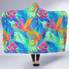 Palm Leaves Floral Tropical Hawaiian Pattern Print Hooded Blanket-grizzshop