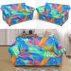 Palm Leaves Floral Tropical Hawaiian Pattern Print Loveseat Cover-grizzshop