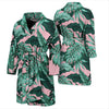 Palm Leaves Floral Tropical Hawaiian Pattern Print Men Long Robe-grizzshop