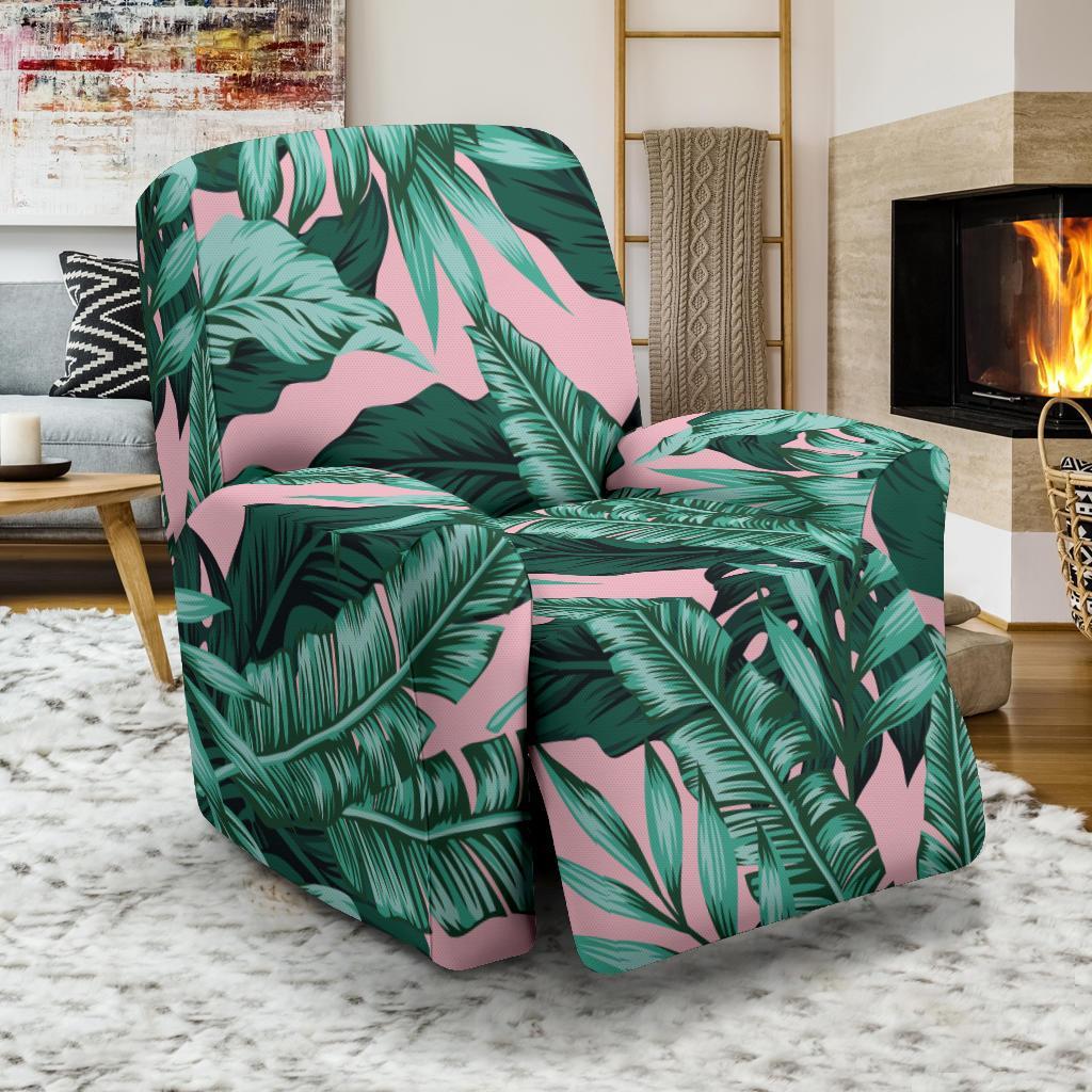 Palm Leaves Floral Tropical Hawaiian Pattern Print Recliner Cover-grizzshop