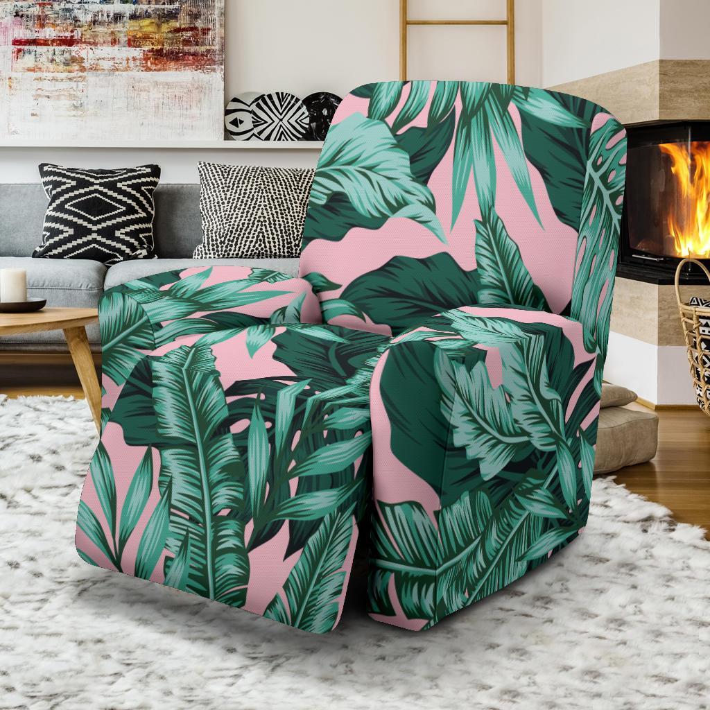 Palm Leaves Floral Tropical Hawaiian Pattern Print Recliner Cover-grizzshop