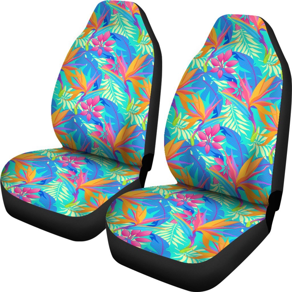 Palm Leaves Floral Tropical Hawaiian Pattern Print Universal Fit Car Seat Cover-grizzshop