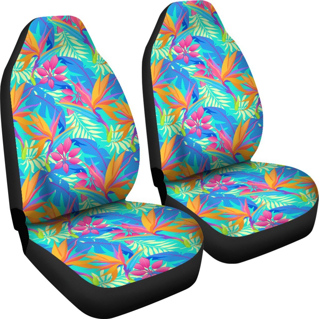 Palm Leaves Floral Tropical Hawaiian Pattern Print Universal Fit Car Seat Cover-grizzshop