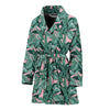 Palm Leaves Floral Tropical Hawaiian Pattern Print Women Long Robe-grizzshop