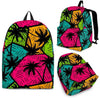 Palm Tree Beach Pattern Print Backpack-grizzshop