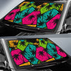 Palm Tree Beach Pattern Print Car Sun Shade-grizzshop