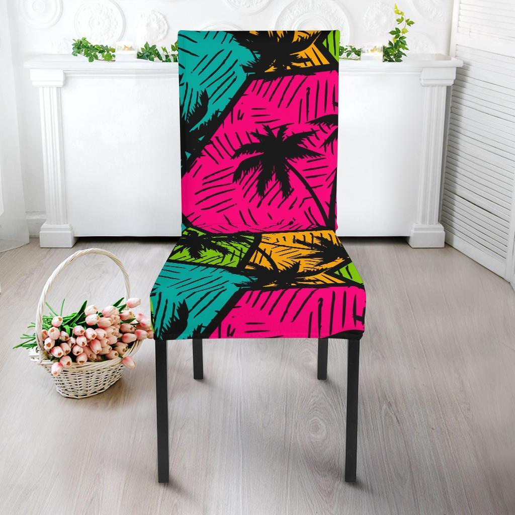 Palm Tree Beach Pattern Print Chair Cover-grizzshop