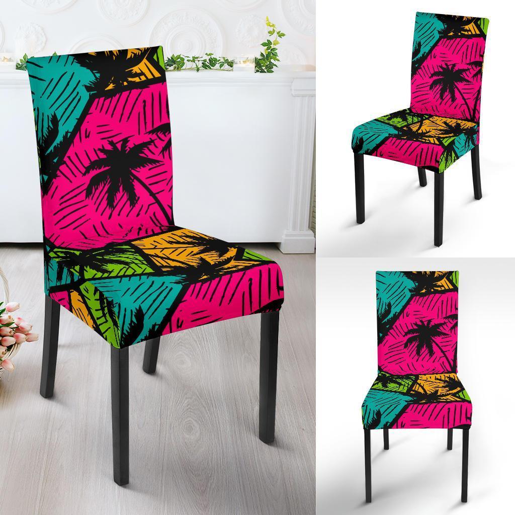 Palm Tree Beach Pattern Print Chair Cover-grizzshop