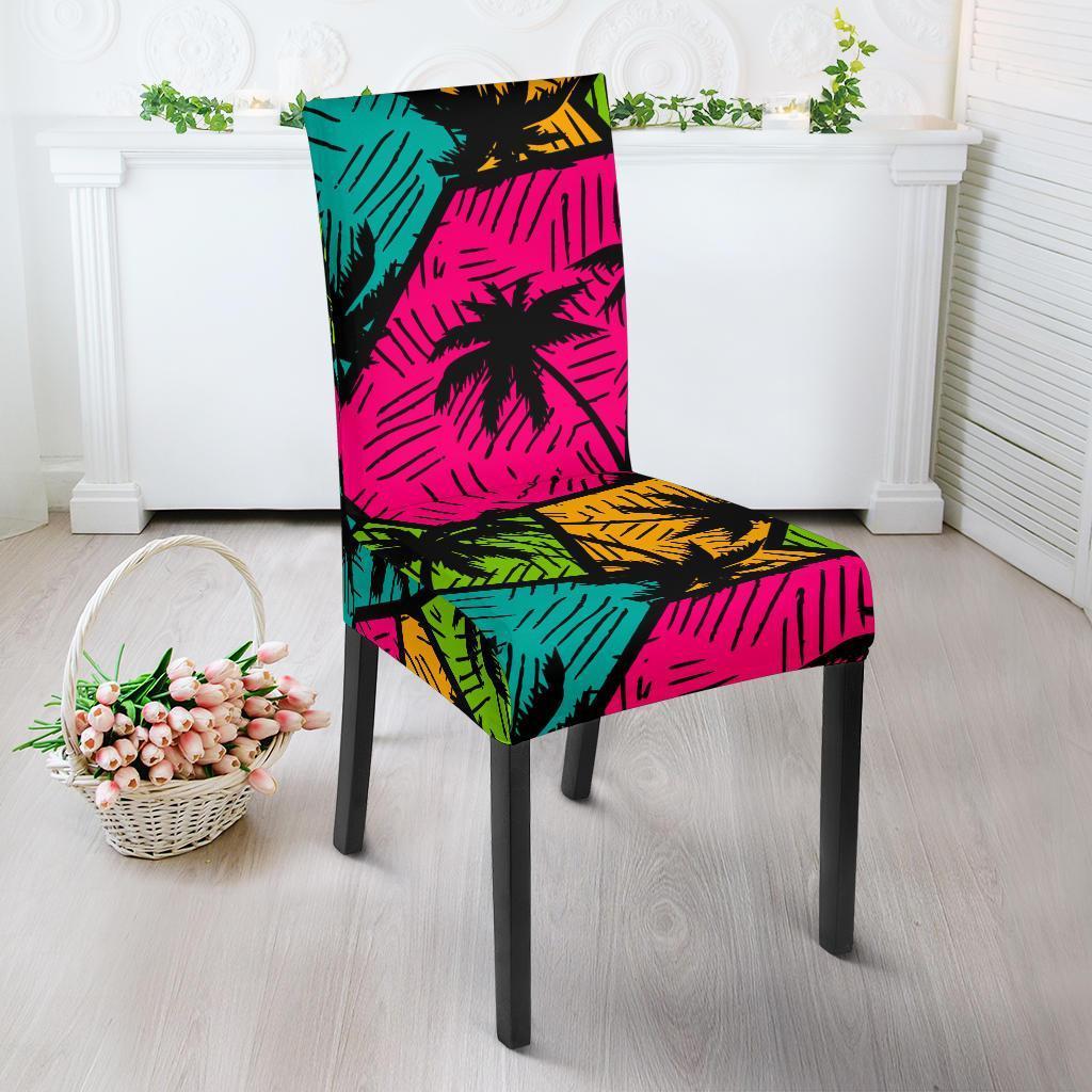 Palm Tree Beach Pattern Print Chair Cover-grizzshop