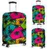 Palm Tree Beach Pattern Print Luggage Cover Protector-grizzshop