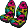 Palm Tree Beach Pattern Print Universal Fit Car Seat Covers-grizzshop