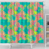 Palm Tree Beach Print Pattern Bathroom Shower Curtain-grizzshop