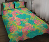 Palm Tree Beach Print Pattern Bed Set Quilt-grizzshop