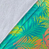 Palm Tree Beach Print Pattern Blanket-grizzshop