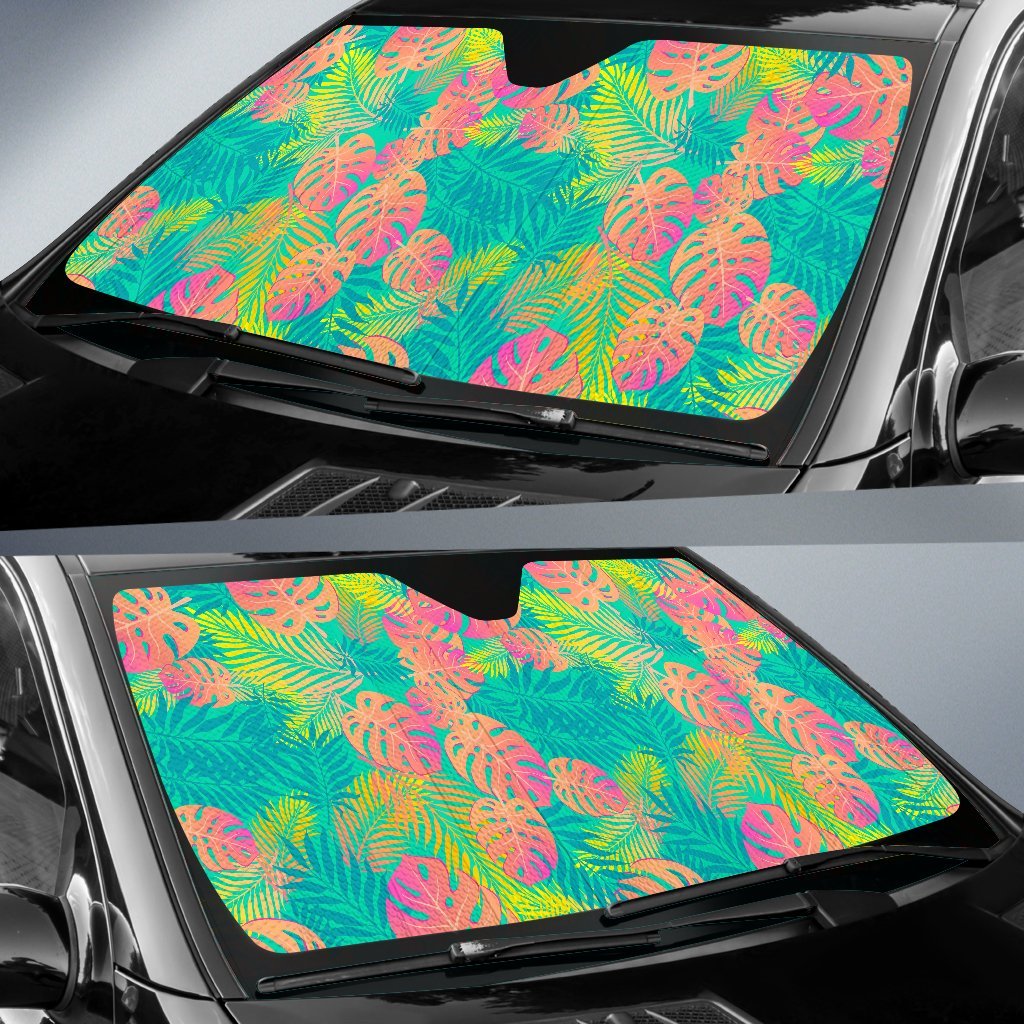 Palm Tree Beach Print Pattern Car Sun Shade-grizzshop