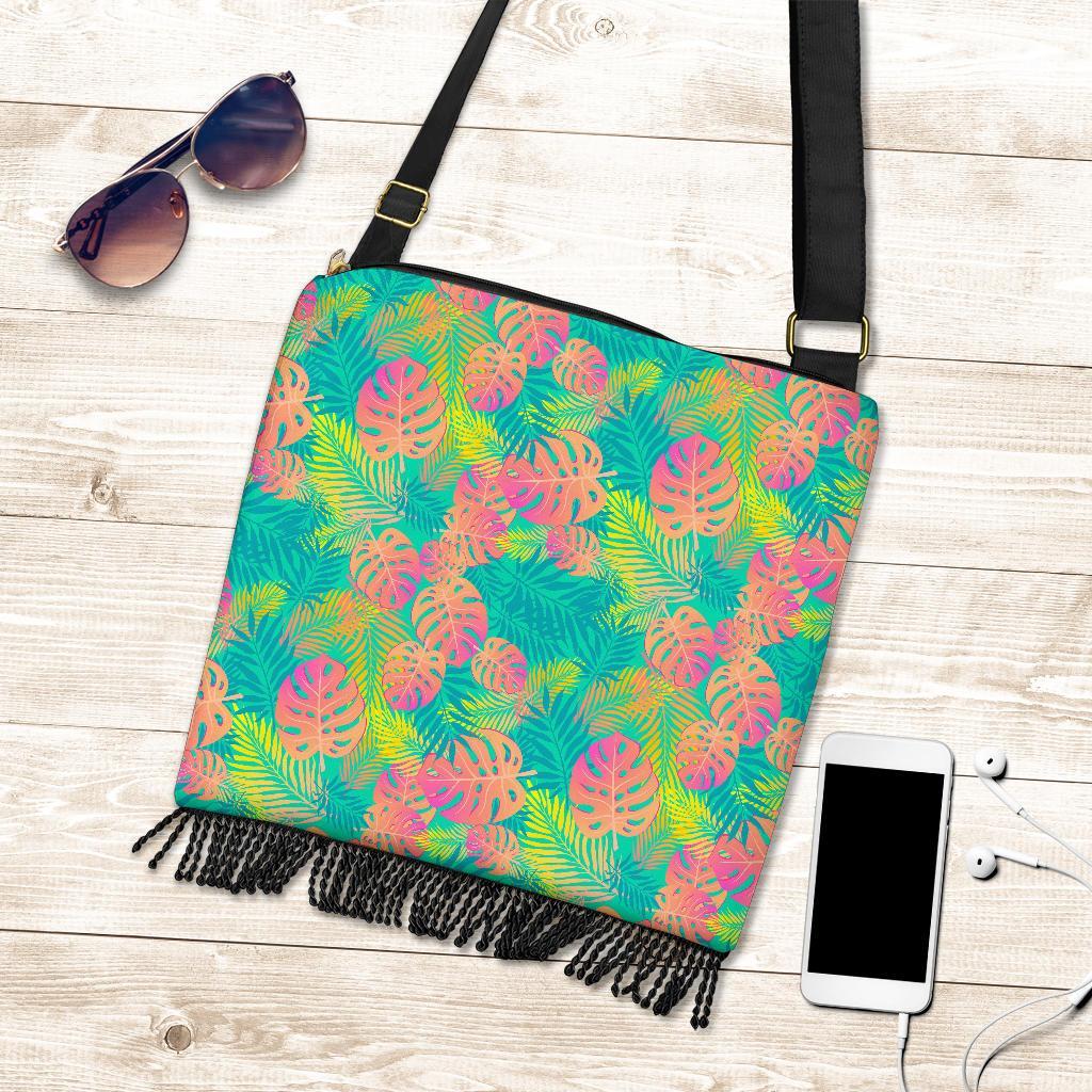 Palm Tree Beach Print Pattern Crossbody bags-grizzshop