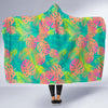 Palm Tree Beach Print Pattern Hooded Blanket-grizzshop