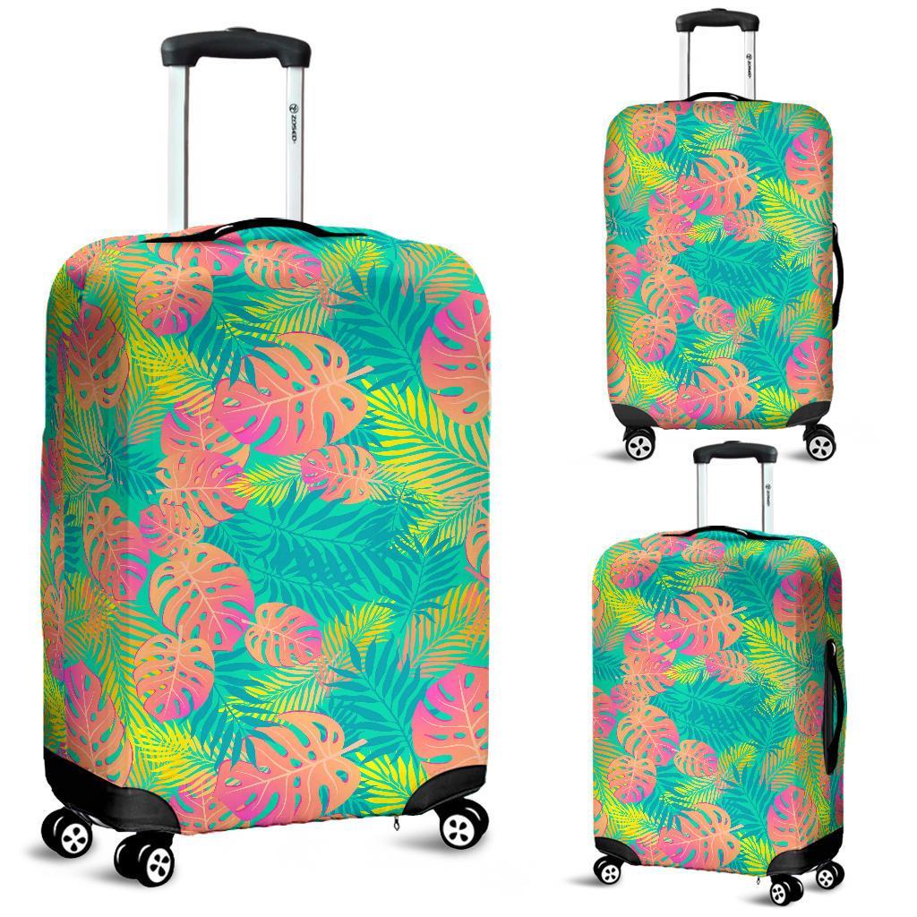 Palm Tree Beach Print Pattern Luggage Cover Protector-grizzshop