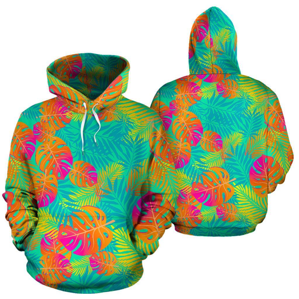 Palm Tree Beach Print Pattern Men Women Pullover Hoodie-grizzshop