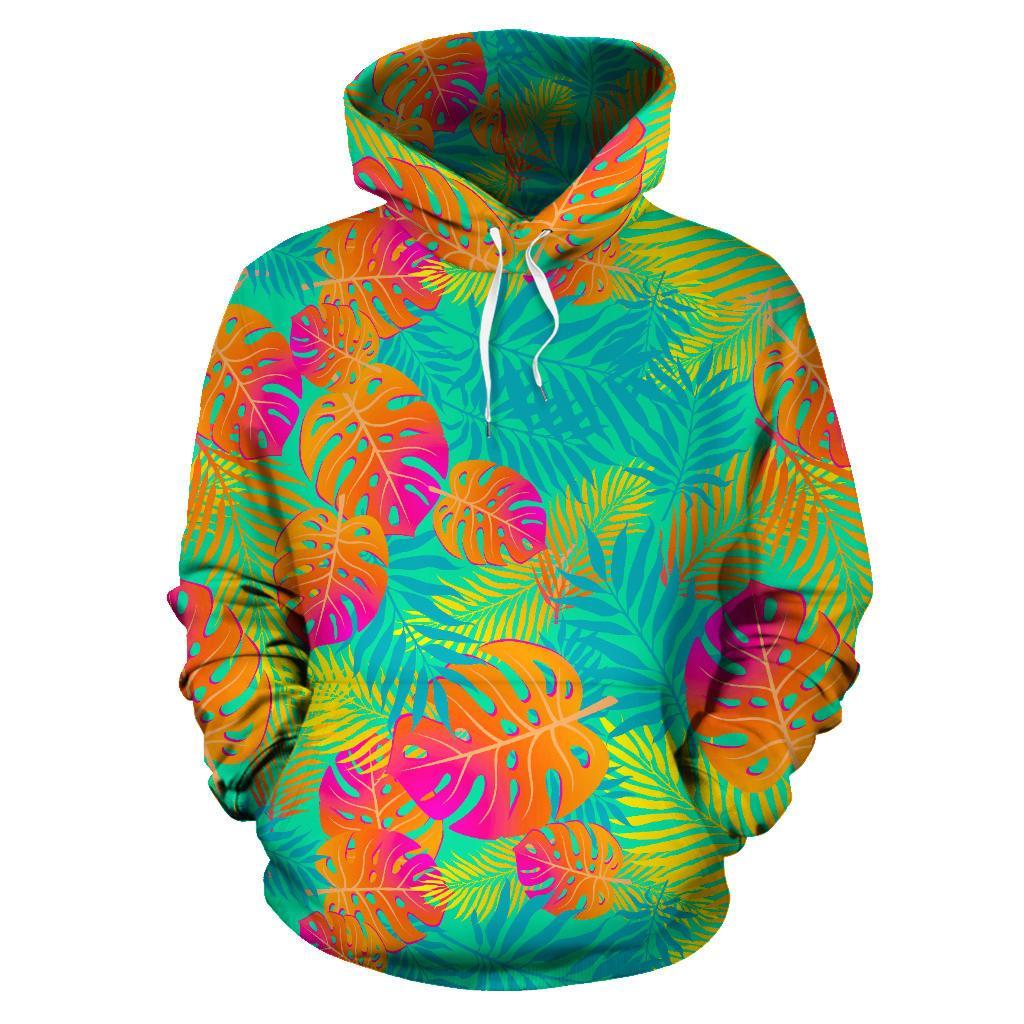 Palm Tree Beach Print Pattern Men Women Pullover Hoodie-grizzshop
