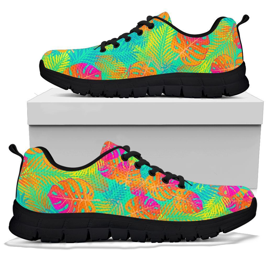 Palm Tree Beach Print Pattern Sneaker Shoes For Men Women-grizzshop