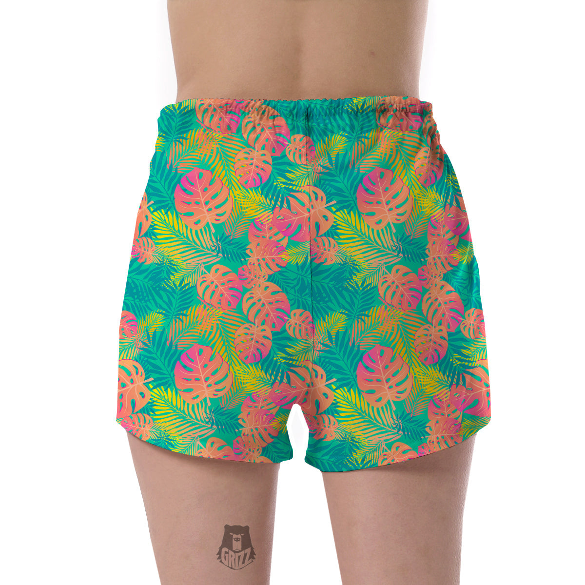 Palm Tree Beach Print Pattern Women's Shorts-grizzshop