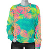 Palm Tree Beach Print Pattern Women's Sweatshirt-grizzshop