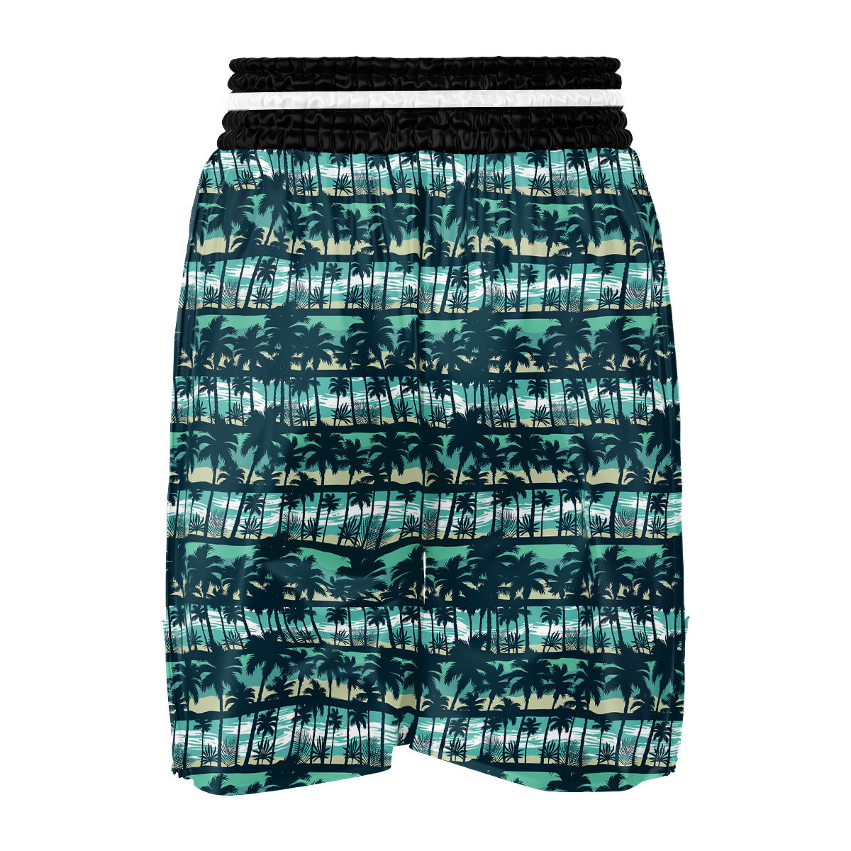 Palm Tree Print Pattern Boxing Shorts-grizzshop