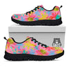 Palm Tree Rainbow Print Pattern Black Sneaker-grizzshop