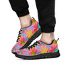 Palm Tree Rainbow Print Pattern Black Sneaker-grizzshop