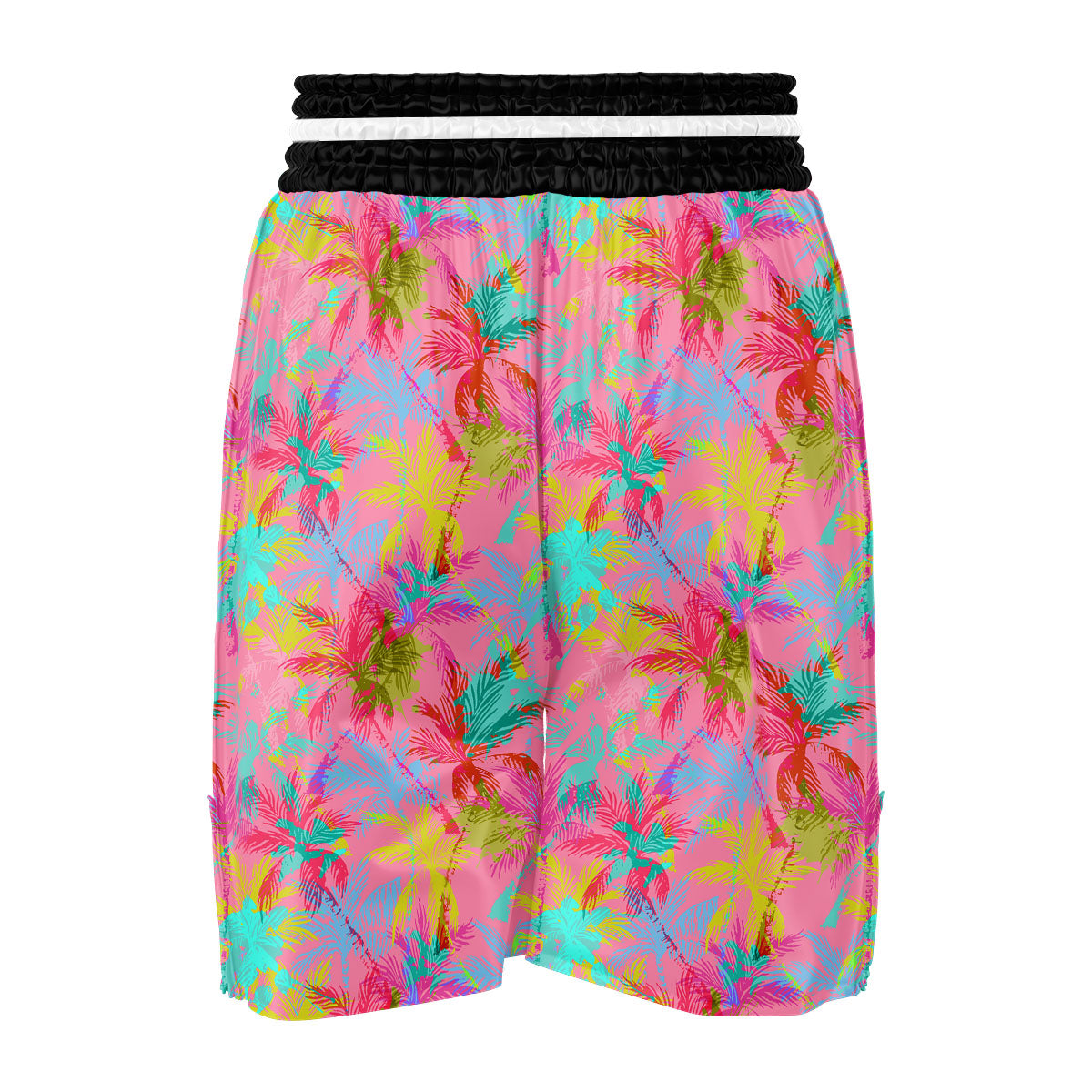 Palm Tree Rainbow Print Pattern Boxing Shorts-grizzshop