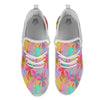 Palm Tree Rainbow Print Pattern White Athletic Shoes-grizzshop