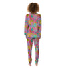 Palm Tree Rainbow Print Pattern Women's Pajamas-grizzshop